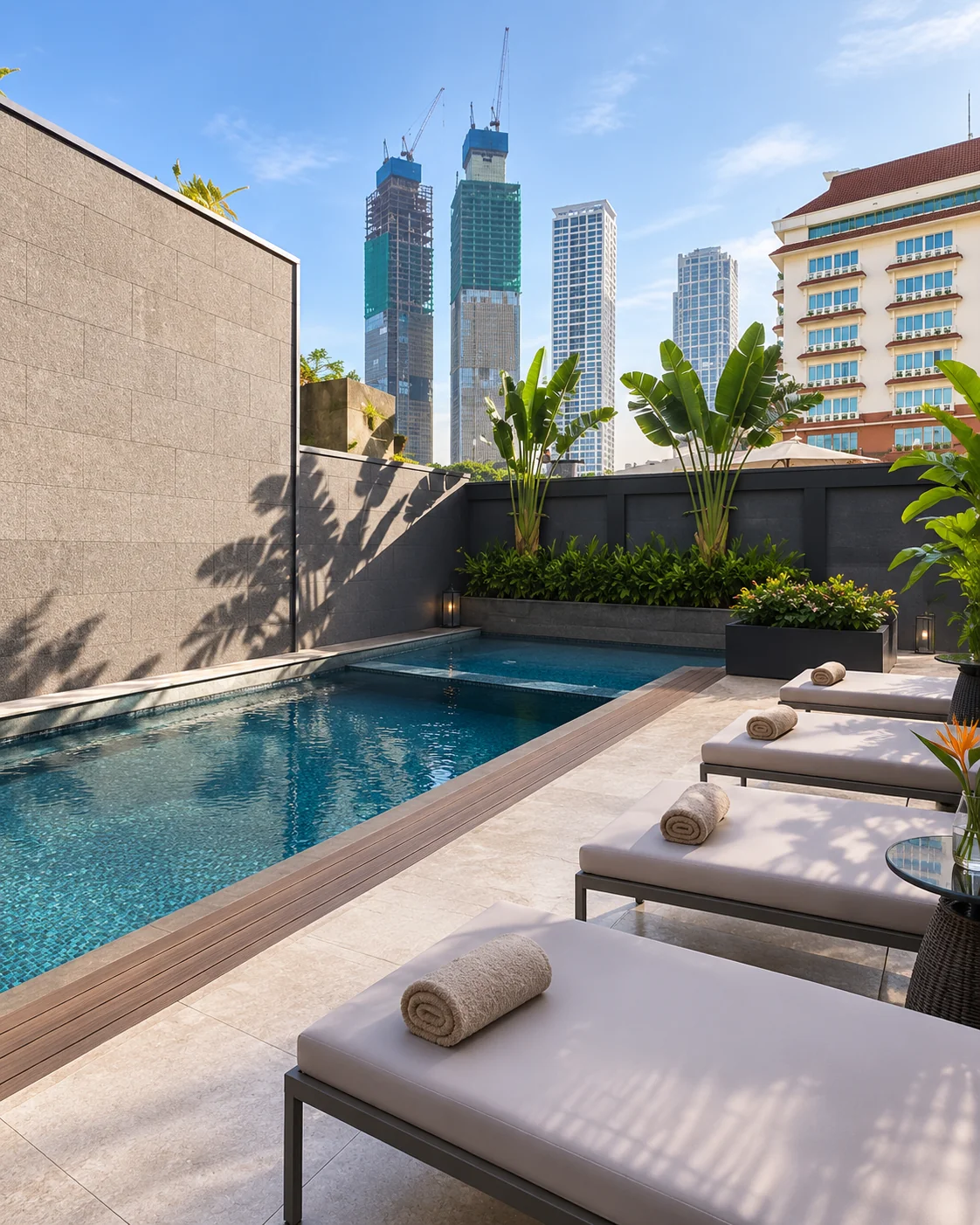 Kolam renang outdoor di Maia Hotel Jakarta