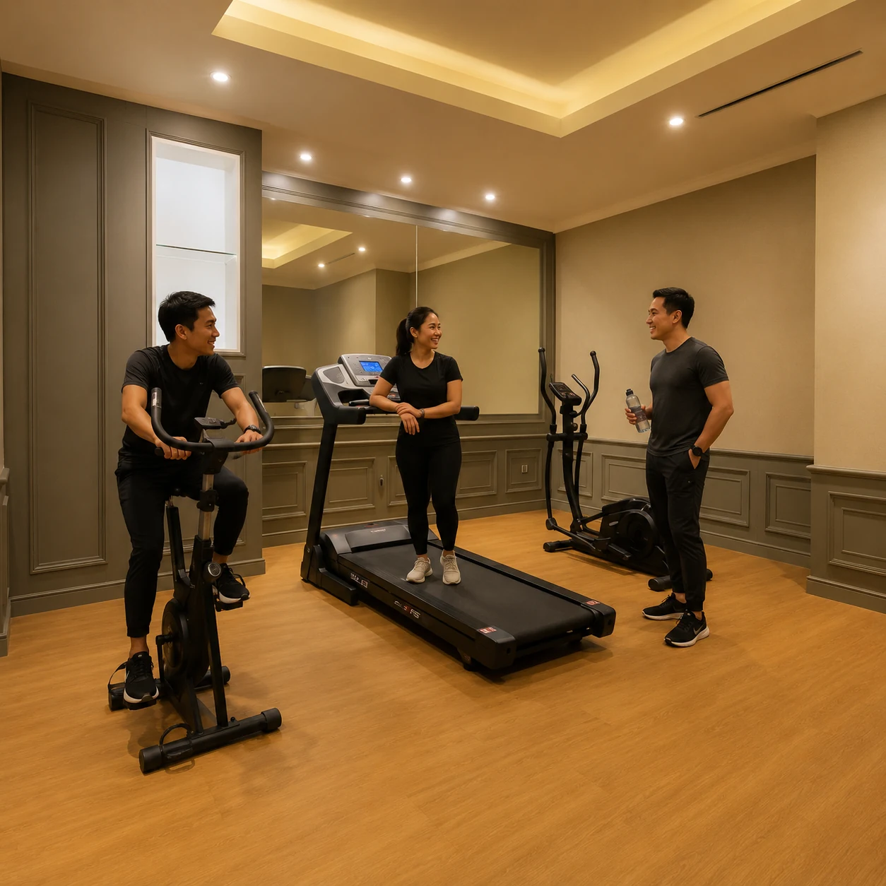 Pusat kebugaran di Maia Hotel Jakarta